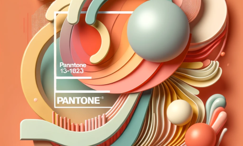 KOLOR PANTONE na 2024 - Peach Fuzz o numerze 13-1023