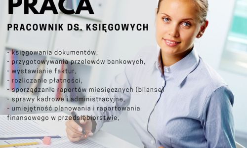 Poszukiwany Pracownik ds. Księgowych