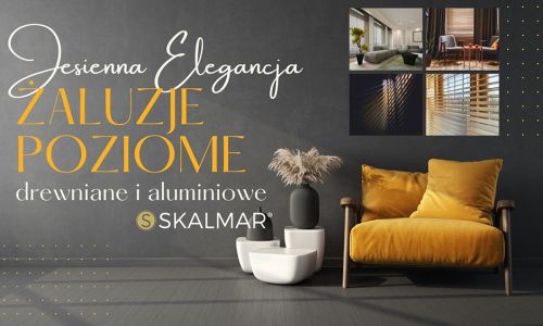 Jesienna Elegancja: Żaluzje Poziome 25/50 mm w Nowoczesnych Wnętrzach
