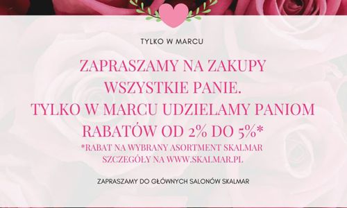 Marzec 2020 w Skalmar - to miesiąc Kobiet